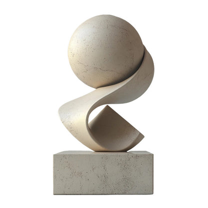 Abstracte Welle Skulptur