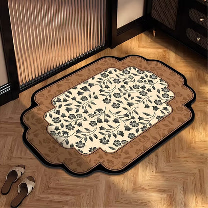 Elegante florale Designbereich Matte