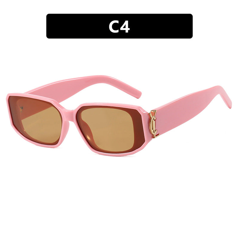 Damen modische Sonnenbrille mit eckigem Design und luxuriösen Details Brehn