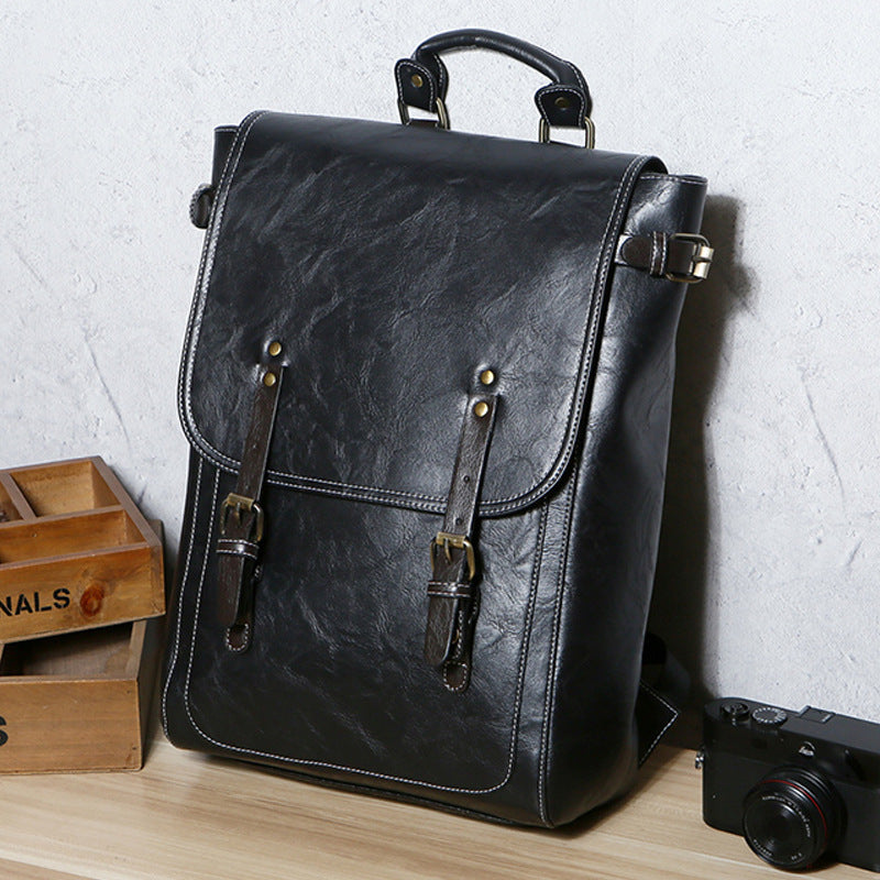 Eleganter Laptop-Rucksack mit Hochwertigem Kunstleder-Beschichtung Brehn