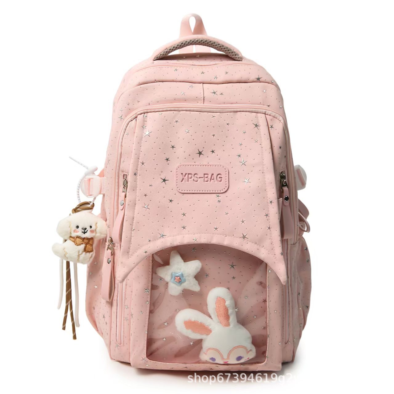 Verspielt gepunkteter Rucksack Brehn