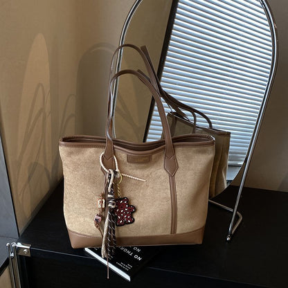 Geräumige Wildleder-Tote-Tasche Brehn