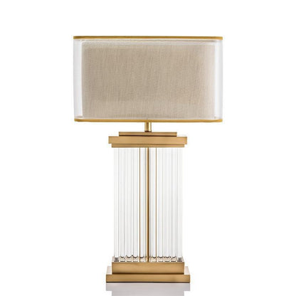 Moderne dekorative Tischlampe mit Kristallakzenten