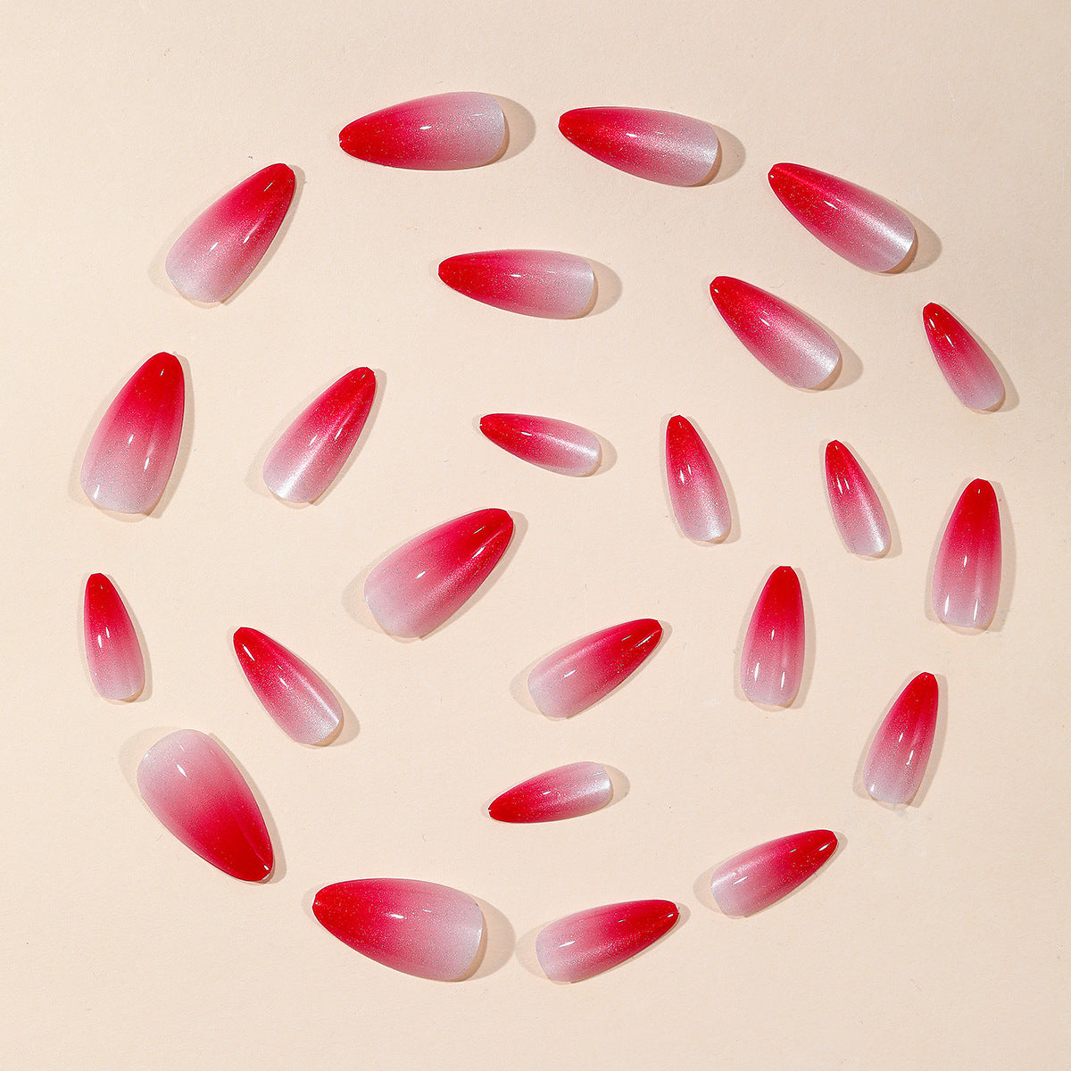 Ombre Stiletto Nail Art Extensions Brehn