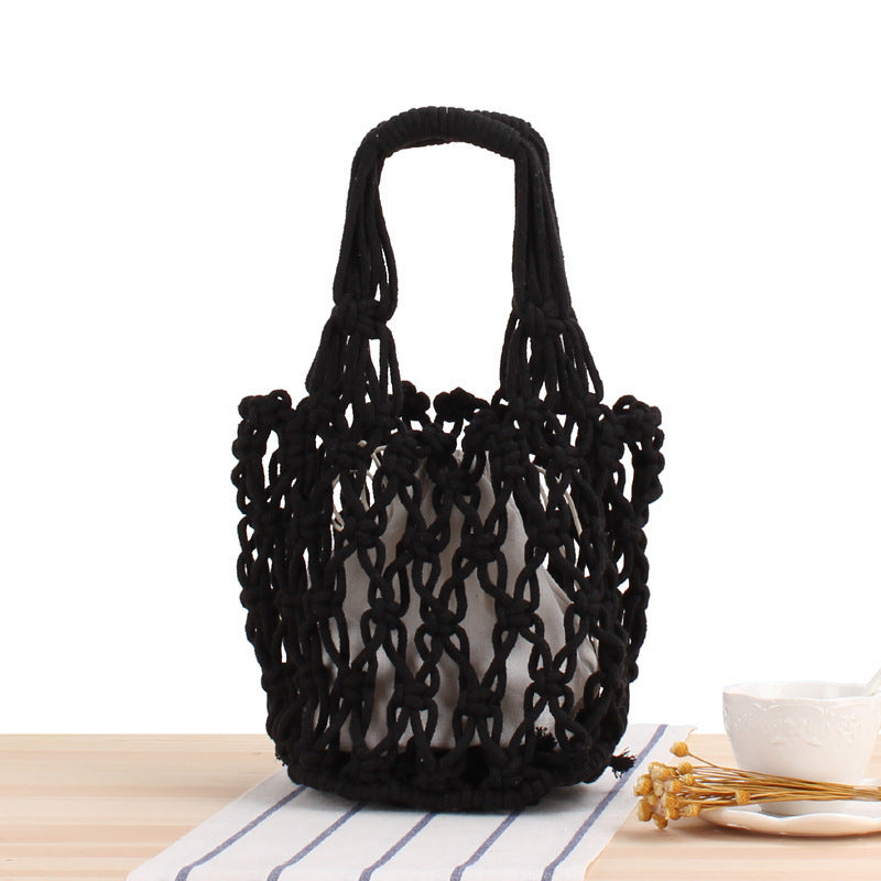 Handgeknüpfte Netztasche Brehn