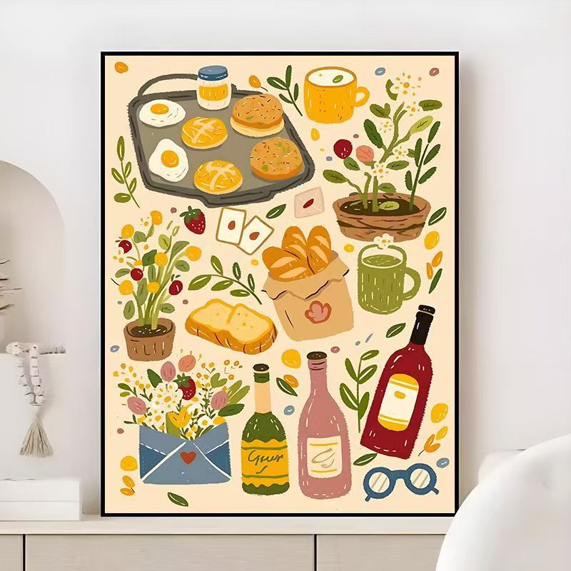 Gourmet kulinarisches Wandkunst Brehn