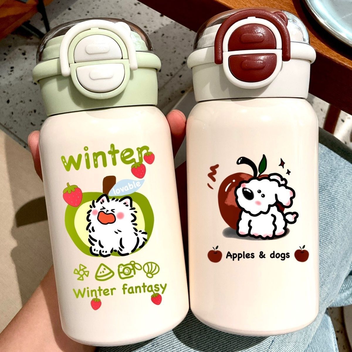 Damen kreative Wasserflasche mit tierischem Motiv Brehn