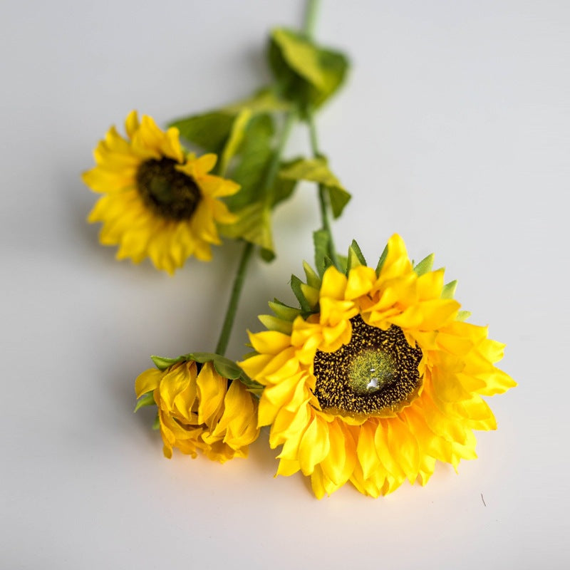 Lebensechte Sonnenblumenblütenstiel