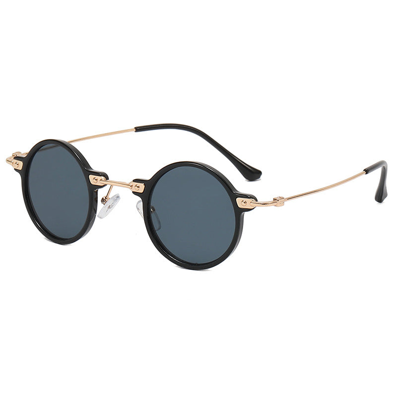 Damen runde Brille mit filigranem Metallrahmen Brehn