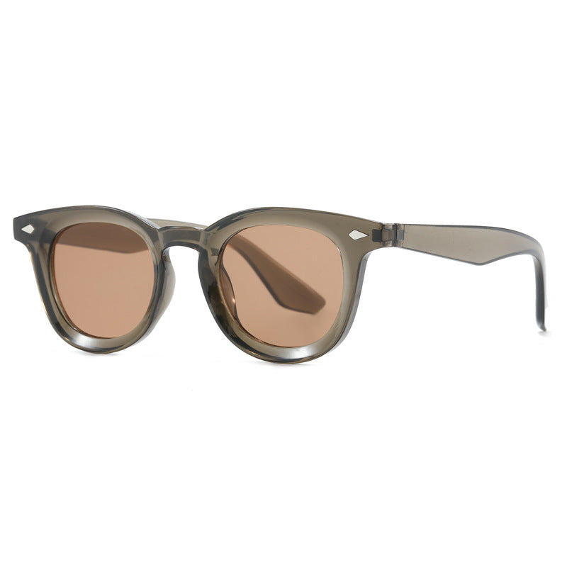 Damen modische Cat-Eye Sonnenbrille mit transparentem Rahmen Brehn