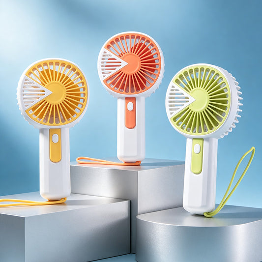 Damen Tragbarer Handventilator mit USB-Ladefunktion und Ergonomischem Design Brehn