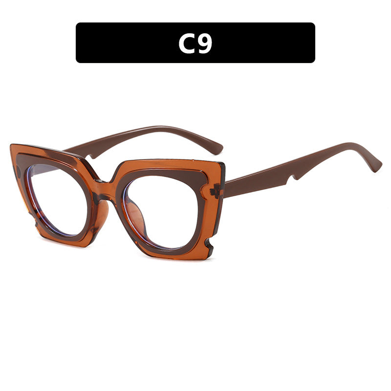 Damen oversized Sonnenbrille mit extravagantem Rahmen und UV-Schutz Brehn