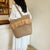 Stroh-Tasche mit Fransen und Modernen Details Brehn