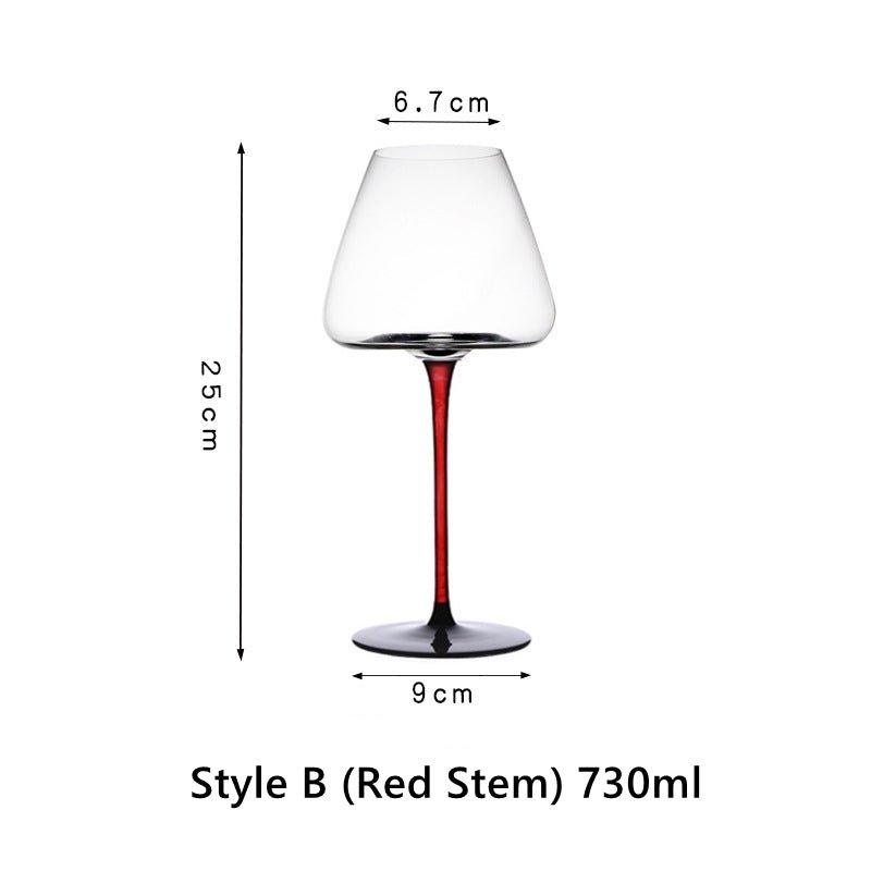 Kristallglas Roter Stiel Burgunder Gläser | Brehn