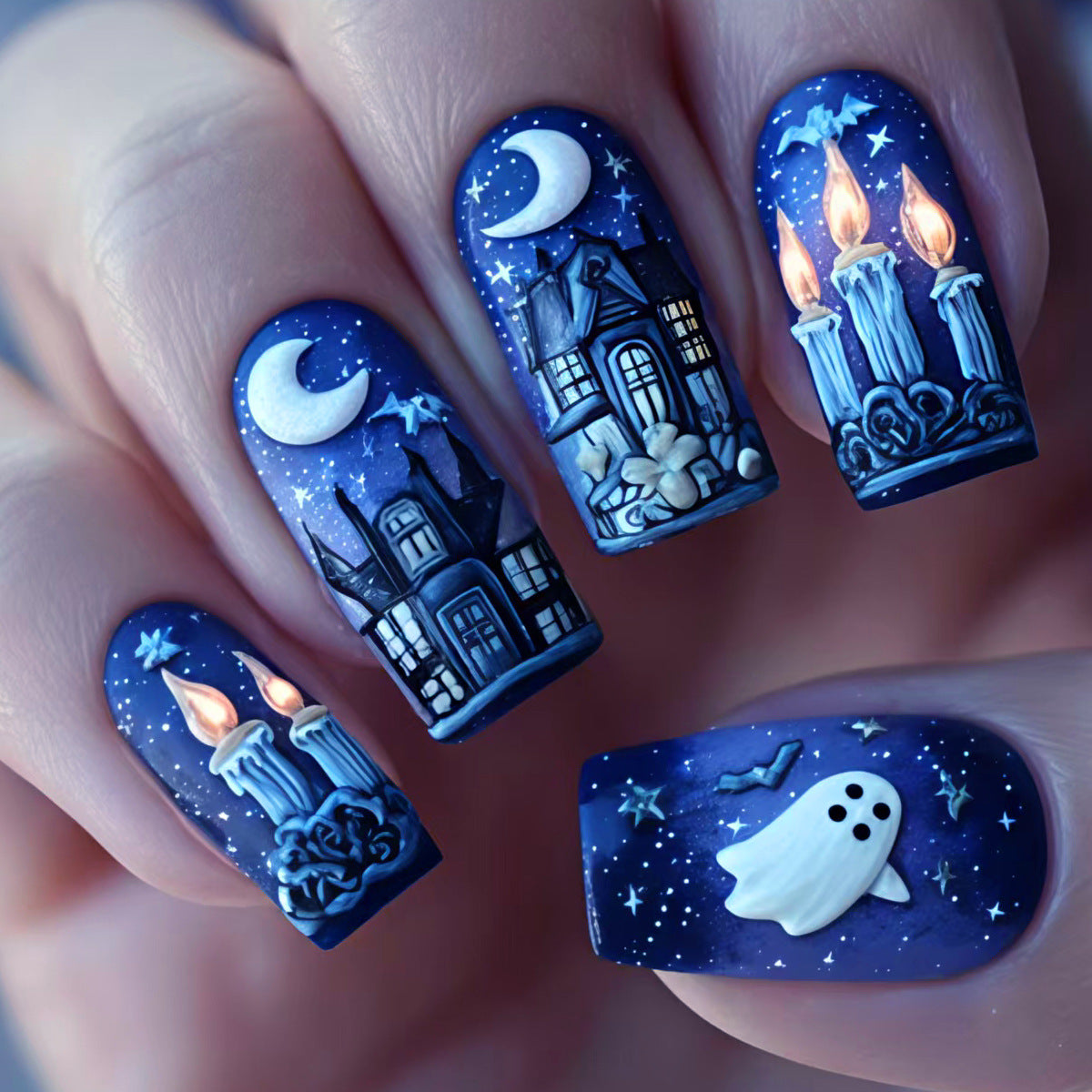 Kreative Kunstnägel mit Festlichem Halloween-Design Brehn