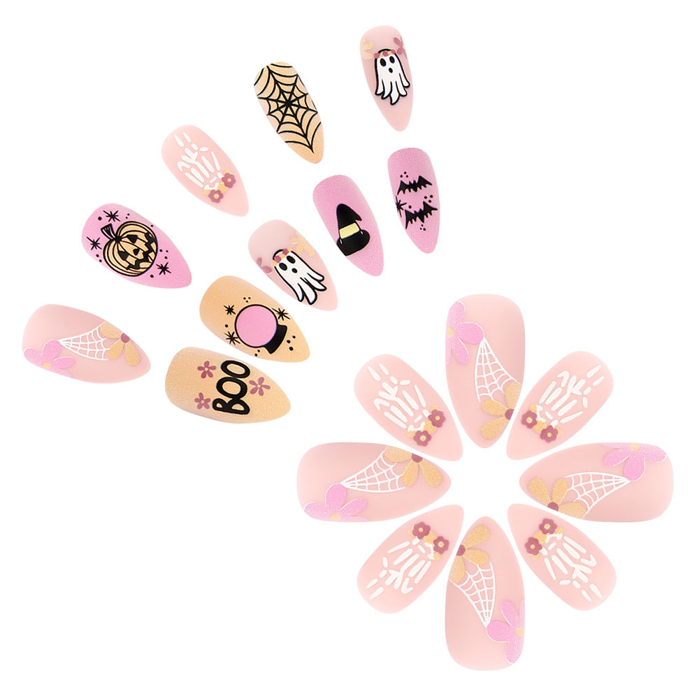 Halloween-Themen Press-On Nagelkunst Set Brehn