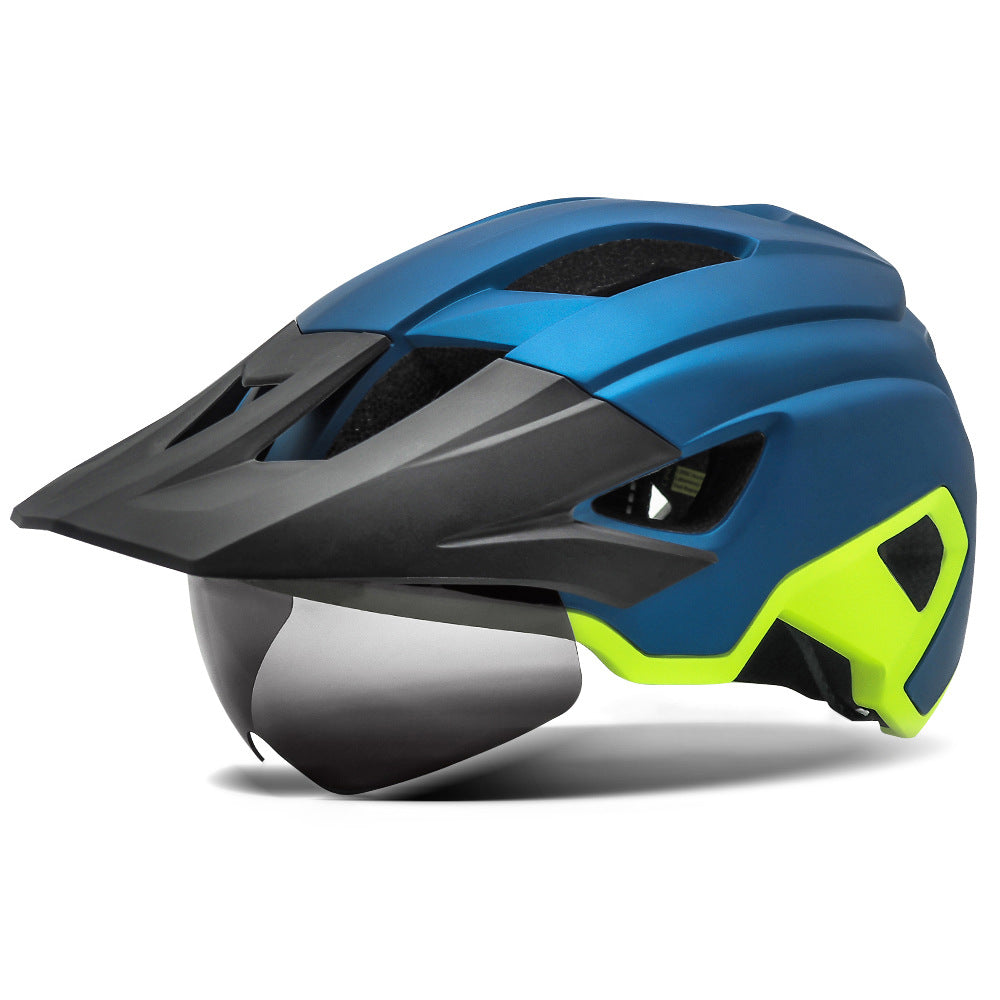 Fortgeschrittener Mountainbike-Helm mit integriertem Visier Brehn