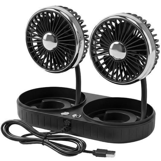 Doppelter Usb-Tischventilator mit Flexibler Neigungsfunktion Brehn