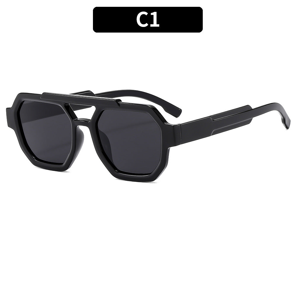 Geometrische Schild Sonnenbrille  1787663917