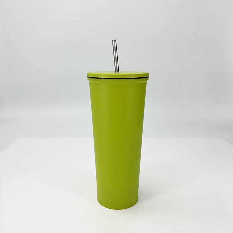 Damen Trinkbecher mit Edelstahl-Strohhalm Brehn