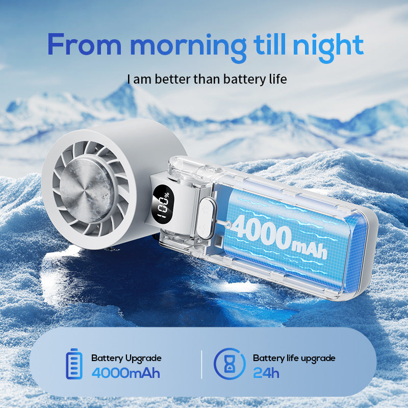 Unisex Smart Handheld Cooling Fan mit LED-Display Brehn