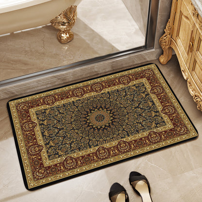 Floral-Patterned Luxury Bath Mat Brehn