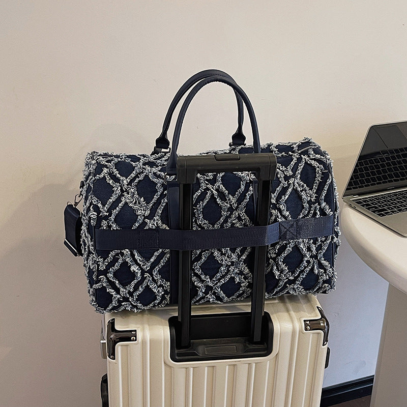 Strukturierter Muster Reise-Duffle-Bag Brehn