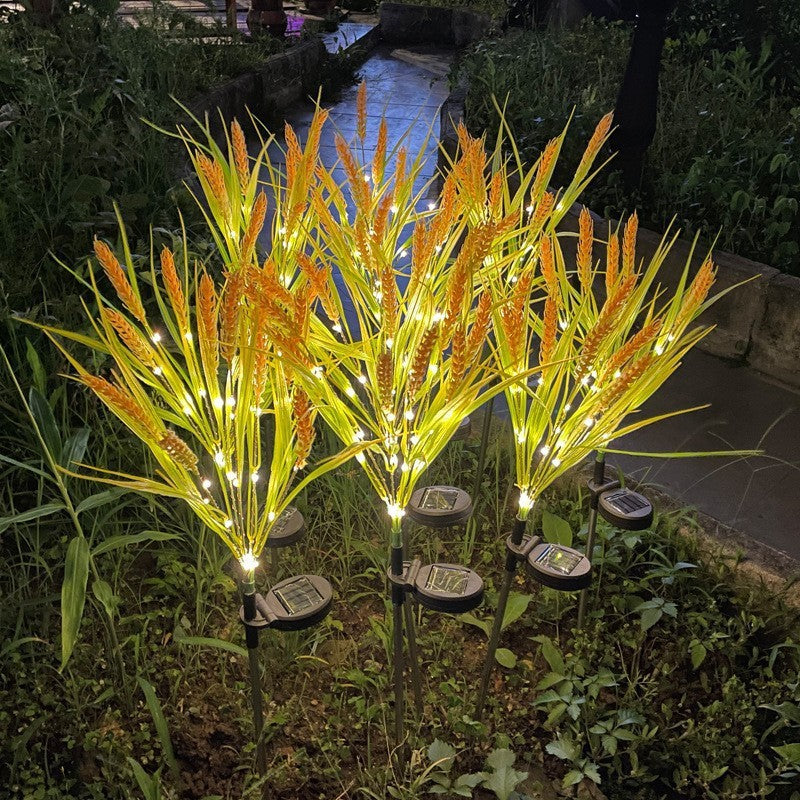 Solar LED Ziergras Weg Stake Lichter Mit Integriertem Solarpanel Brehn