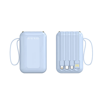 Multifunktionale Powerbank mit Integriertem Kabelsystem Brehn