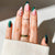 Glitzerndes Ombre Presse-Fingerna Set Brehn