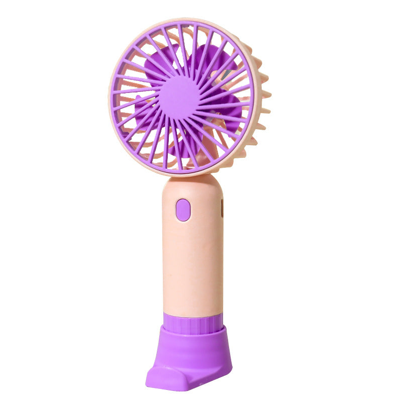 Damen Tragbarer Mini-Lüfter mit ergonomischem Griff und USB-Ladefunktion Brehn