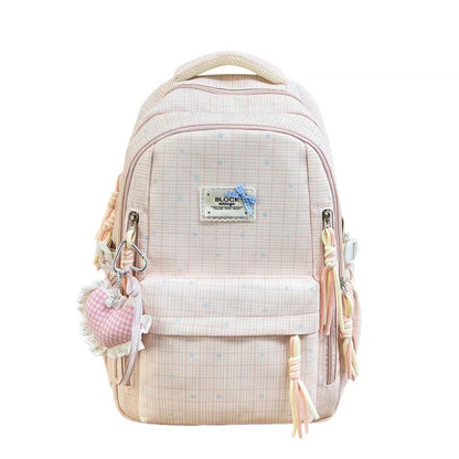 Stylischer Gingham-Muster-Rucksack Brehn