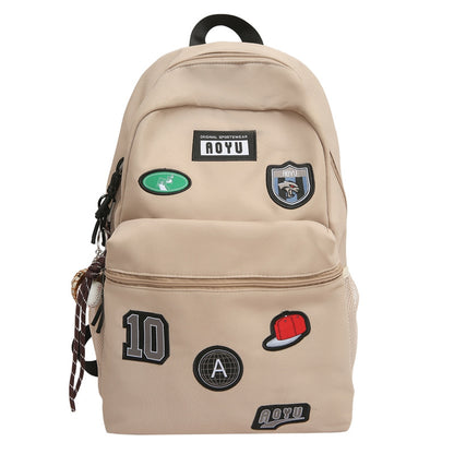 Stilvolle Grafik Patch Schulrucksack Brehn