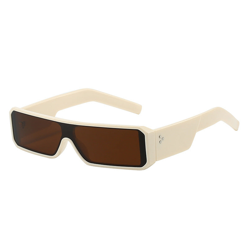 Herren Bold Geometric Shield Sonnenbrille Brehn