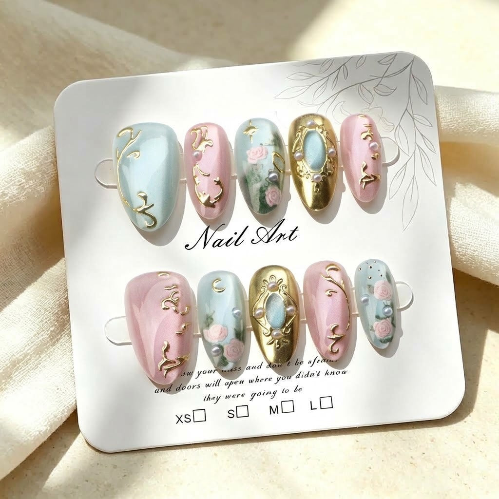 Dekorative Künstlerische Nagelerweiterungen