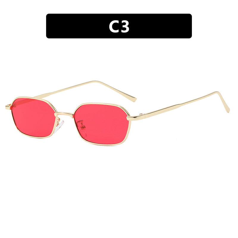 Damen geometrische Sonnenbrille im minimalistischen Design Brehn