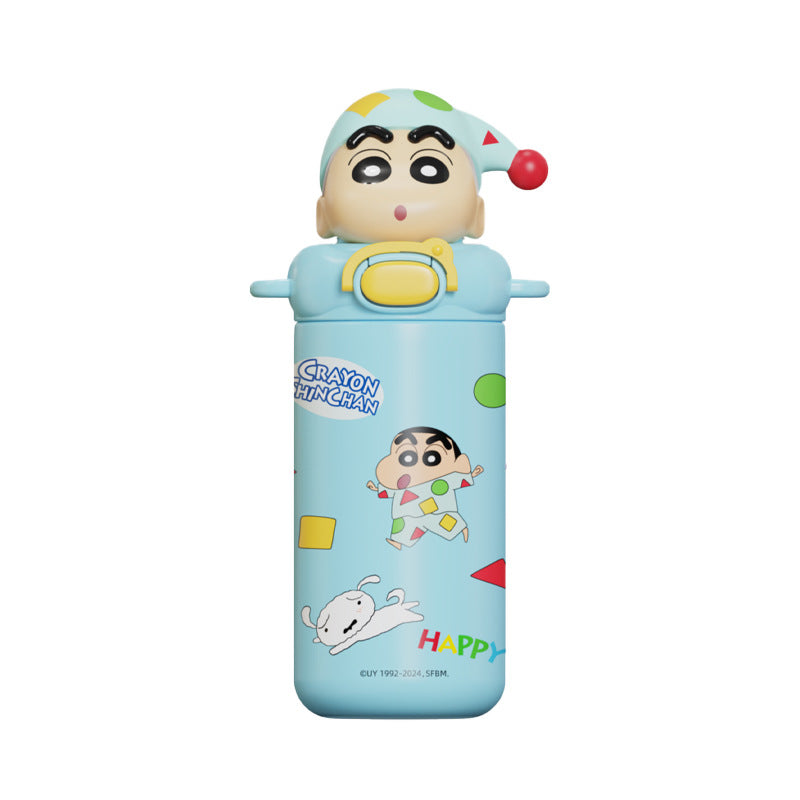 Damen Trinkflasche mit interaktivem Tierdeckel Brehn