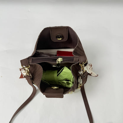 Gewebte Bucket-Stil Handtasche