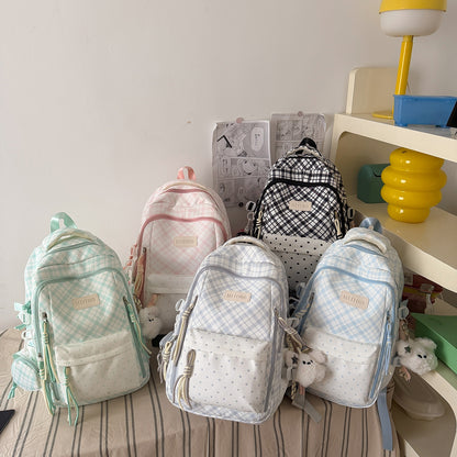 Stylische Karomuster-Rucksack Brehn