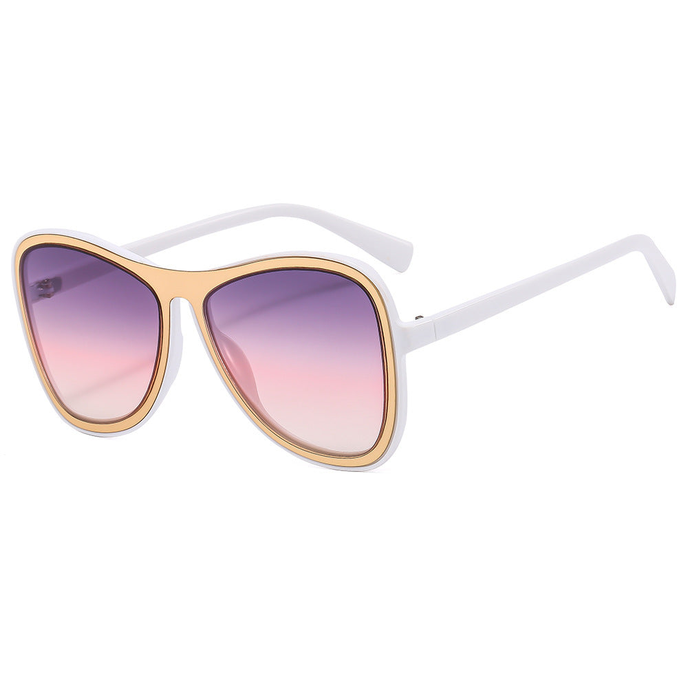 Damen oversized Sonnenbrille mit modernem Schildpatt-Design Brehn