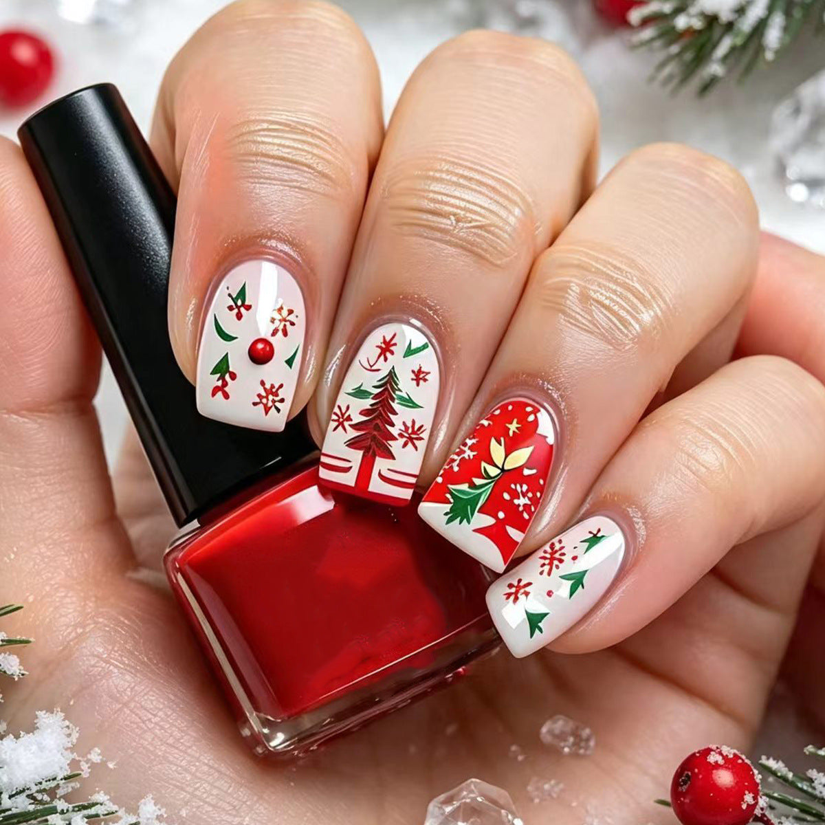 Kreative Weihnachtskunstnägel Brehn