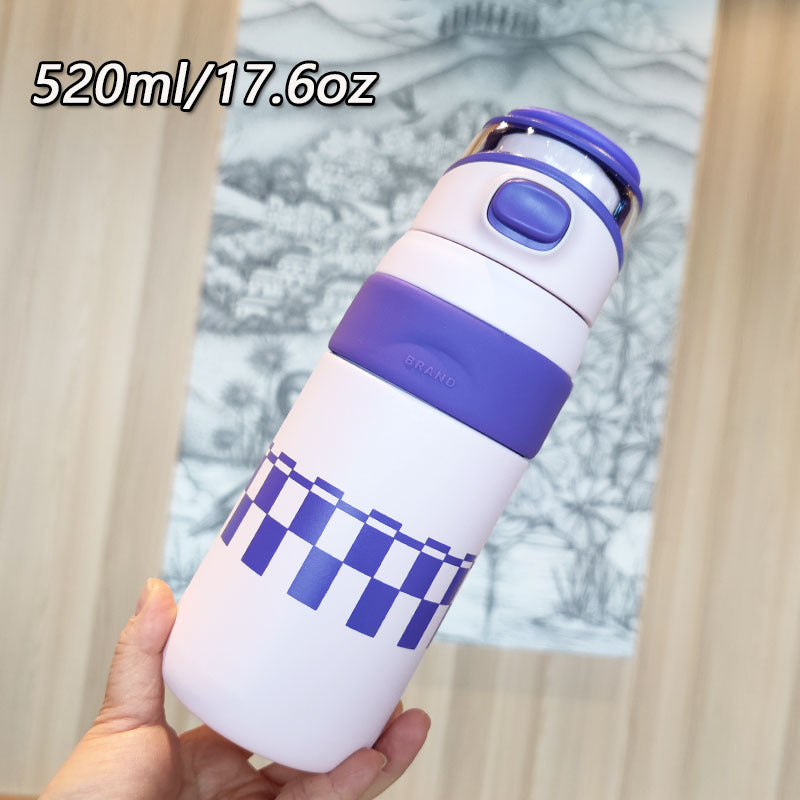 Damen BPA-freie Wasserflasche mit innovativem Sicherheitsverschluss Brehn