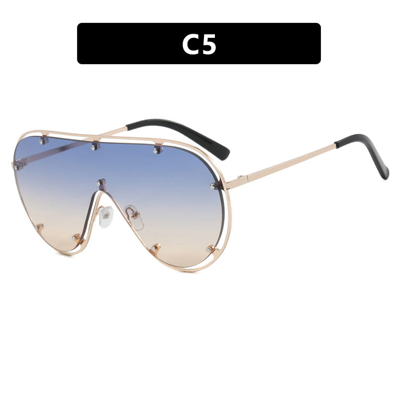 Damen modische oversized Sonnenbrille im stilvollen Retro-Design Brehn