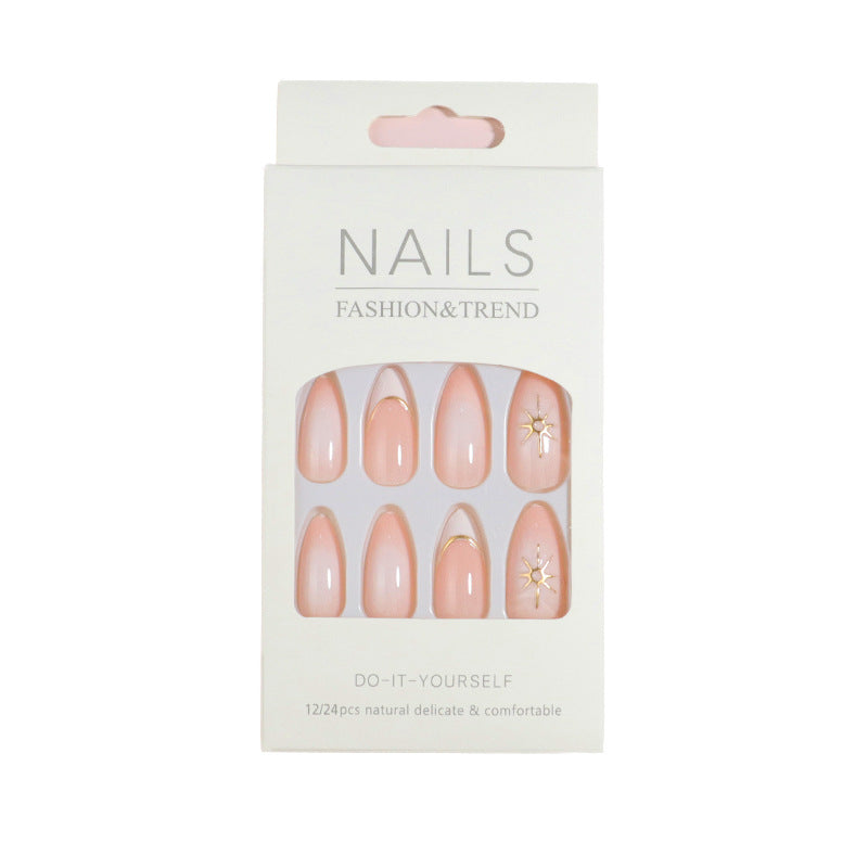 Premium Press-On Nail Set mit dekorativen Akzenten Brehn