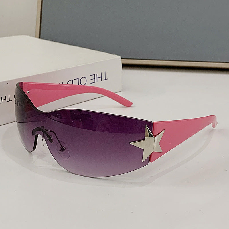 Damen modische Sonnenbrille mit künstlerischem Sternenakzent Brehn