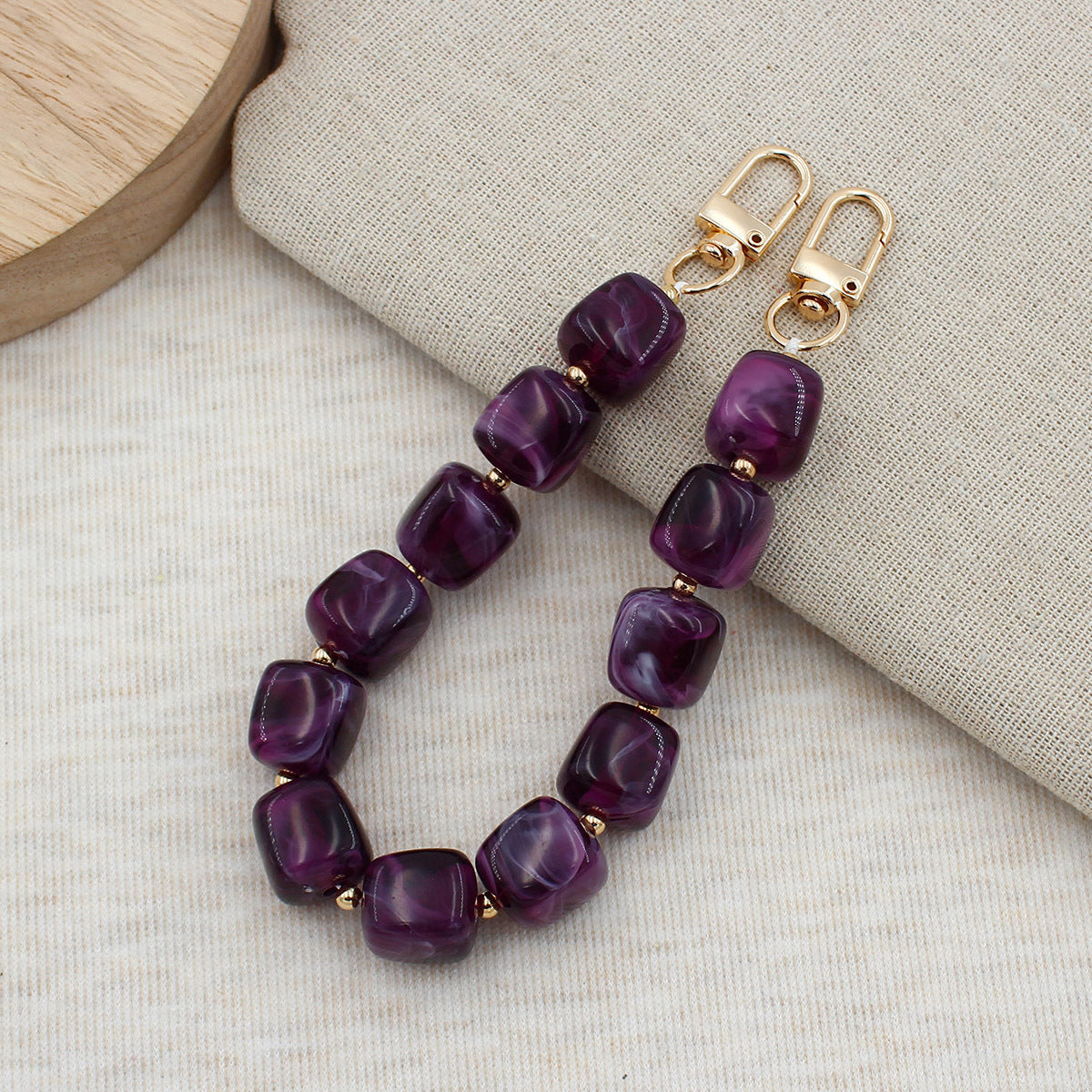 Chunky Beaded Brillen Kette Brehn