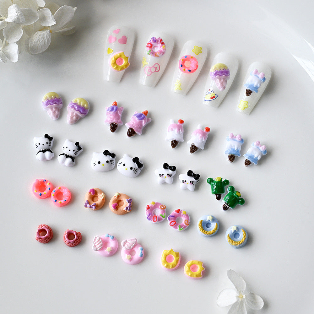 Niedliche tierische Nagelkunst Charms