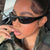 Damen sportliche Sonnenbrille mit flachem, aerodynamischem Design und UV-Schutz Brehn