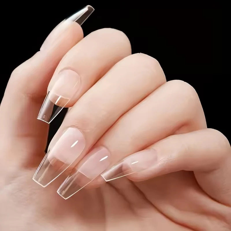 Klarer Weicher Gel-Nagelspitzen-Set Brehn