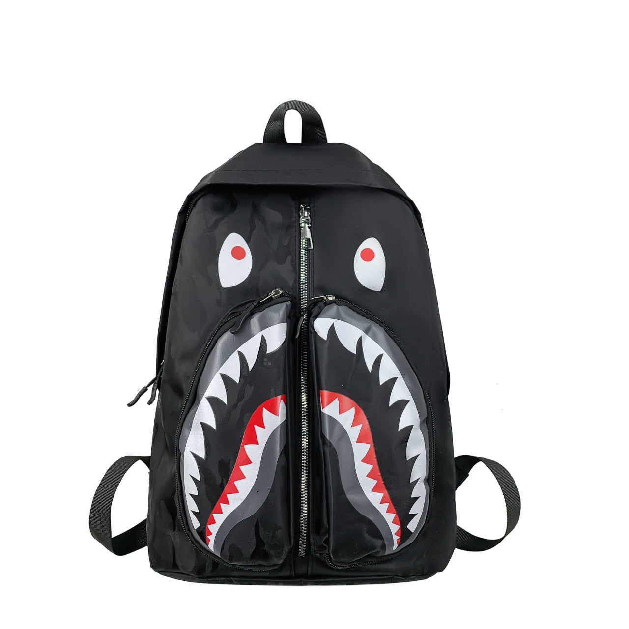 Rucksack mit Aufwendig Gestaltetem Haifischmotiv Brehn